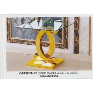 Meja Sudut Carson ST Gold Aveda