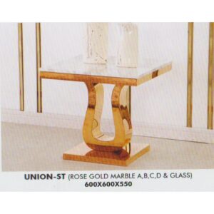 Meja Sudut UNION ST ROSE GOLD Aveda