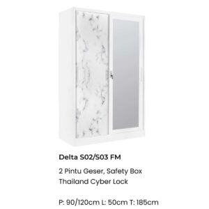 LEMARI PAKAIAN DELTA S02-S03 FM IMPORTA