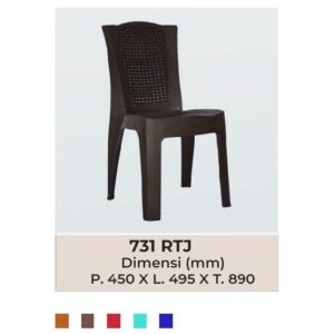 KURSI PLASTIK 731 RTJ NAPOLLY