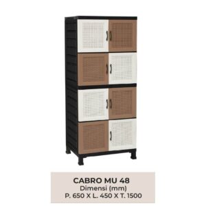LEMARI PLASTIK CABRO MU 48 NAPOLLY